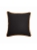 Poduszka bawełniana czarna z jutową lamówką, 50x50cm.jpg